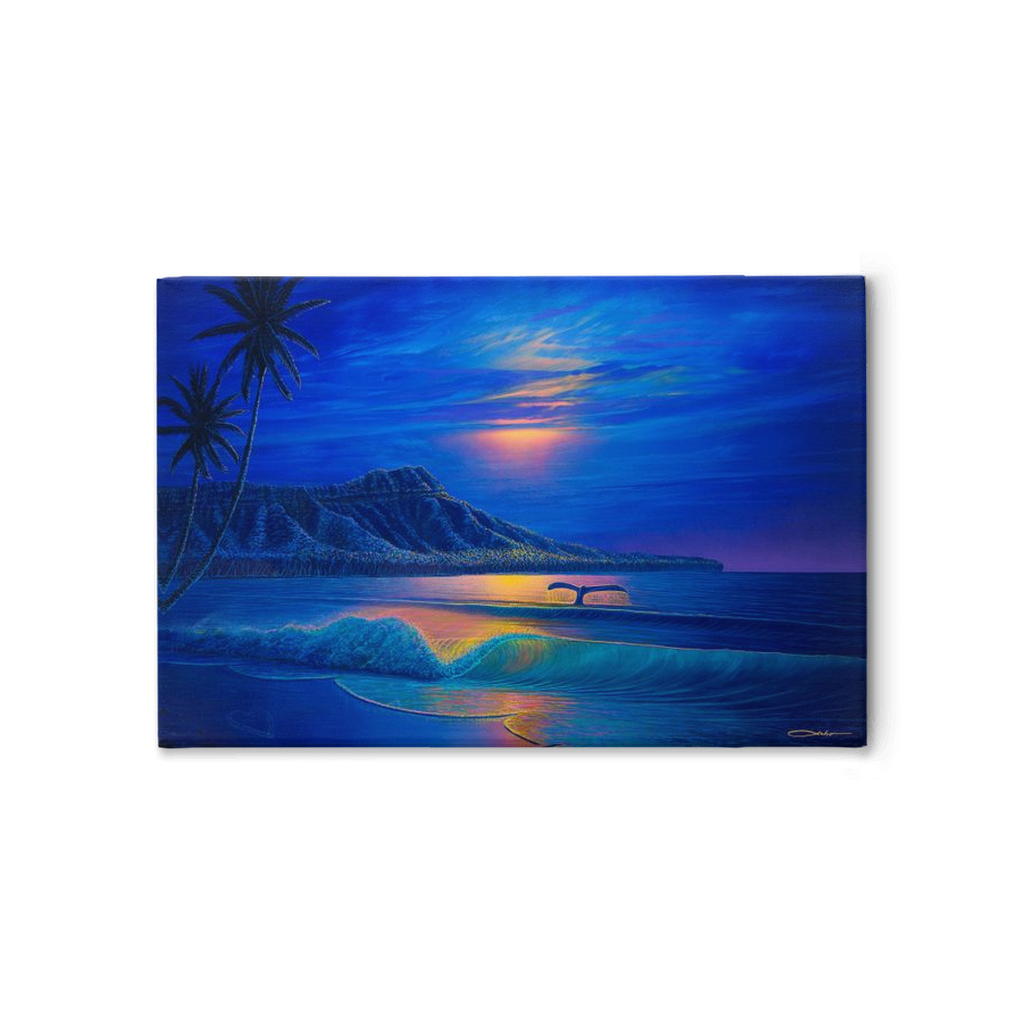 "Waikiki Romance" Traditional Stretched Canvas