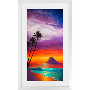 "Sunrise At Mokoli'i" Framed Prints