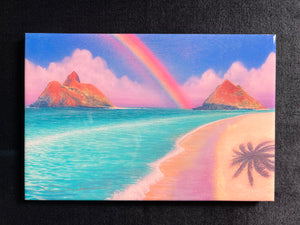 "Over the Rainbow" Wood Block Print