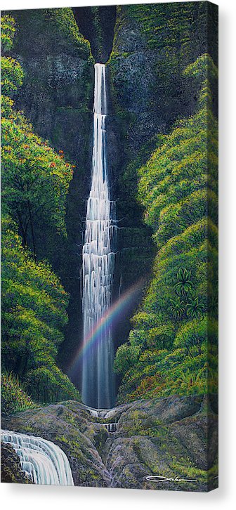 "Kauai Falls" Limited Edition Fine Art Giclee - SeboArt.com
