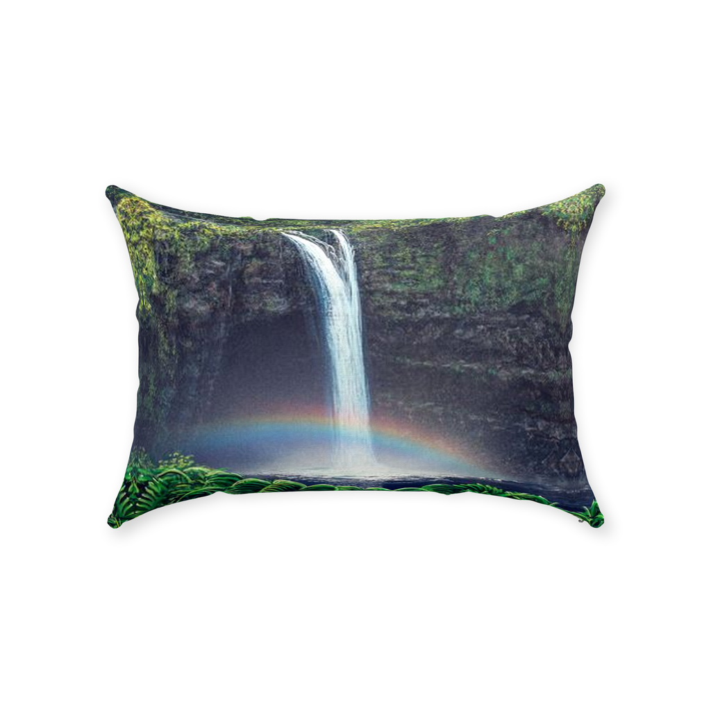 "Rainbow Falls" Throw Pillows