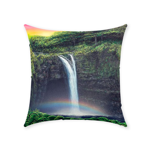 "Rainbow Falls" Throw Pillows