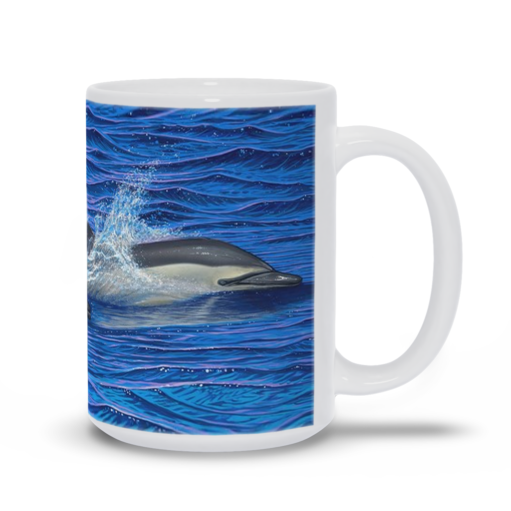 "Dolphin Blue" Mugs