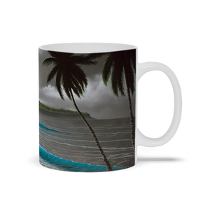 "Moonrise Waikiki" Mugs
