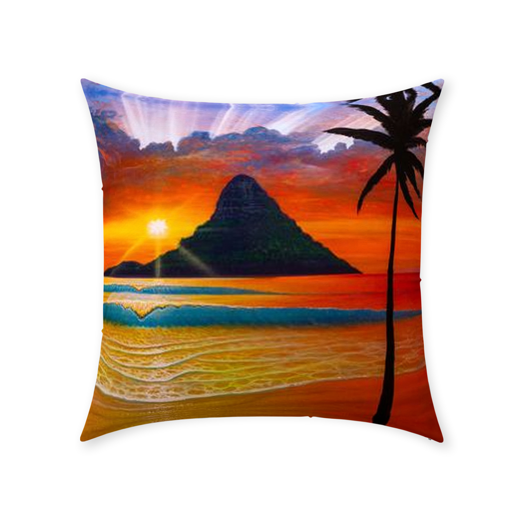 "Another Day in Paradise" Throw Pillows