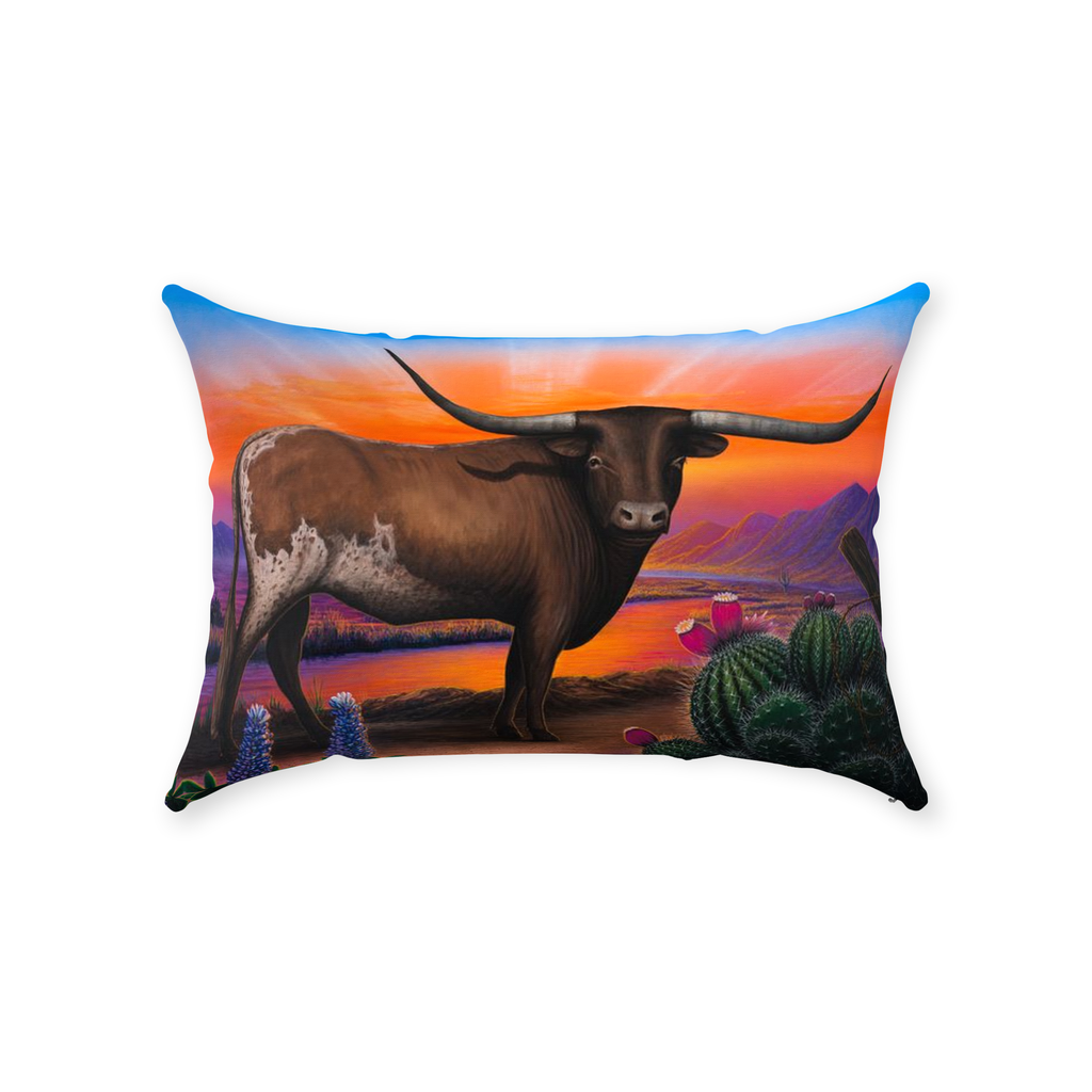 "Heart of a Bull" Throw Pillows