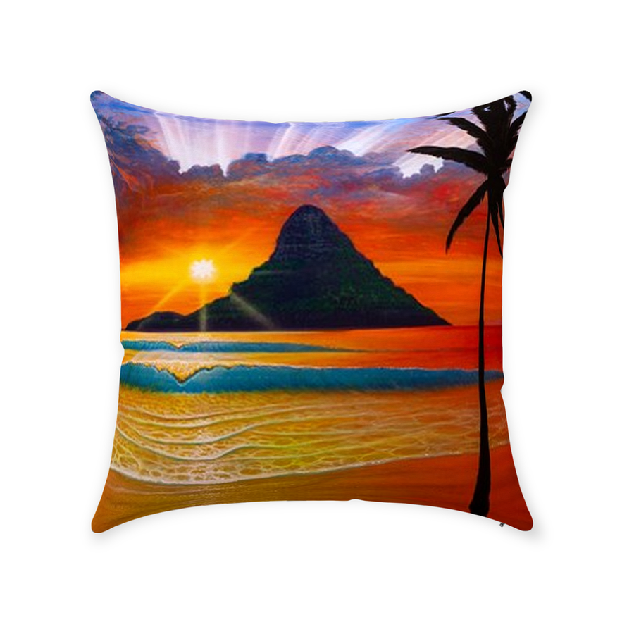 "Another Day in Paradise" Throw Pillows