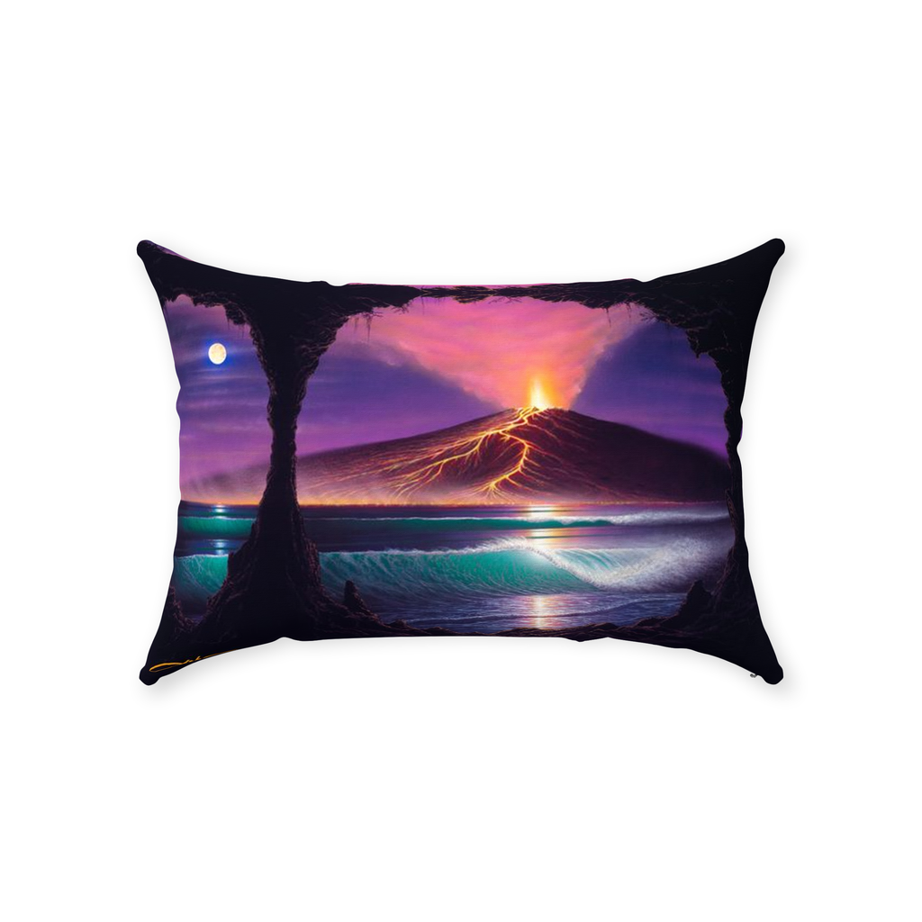 "Voice of Pele" Throw Pillows