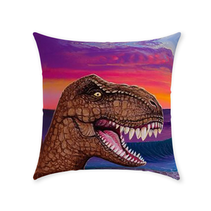 "Jurassic Paradise"  Throw Pillows