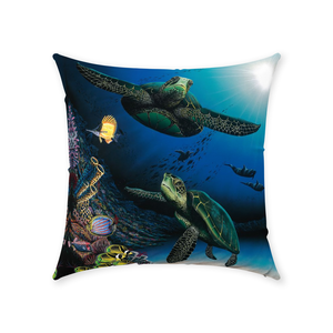 "Honu Reef" Throw Pillows