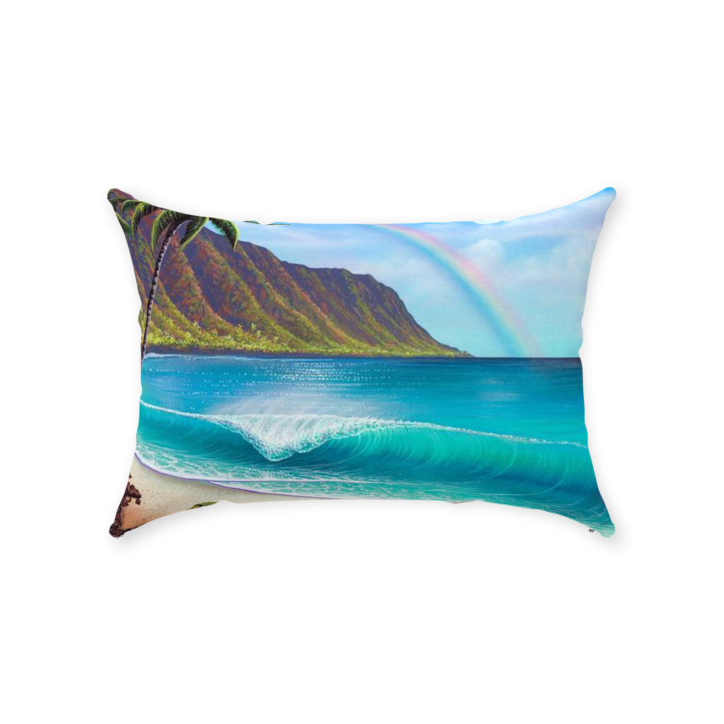 "Waialua Wednesday" Throw Pillows