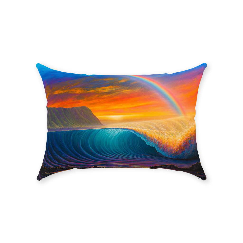 "Sunset at Shark's Cove" Throw Pillows