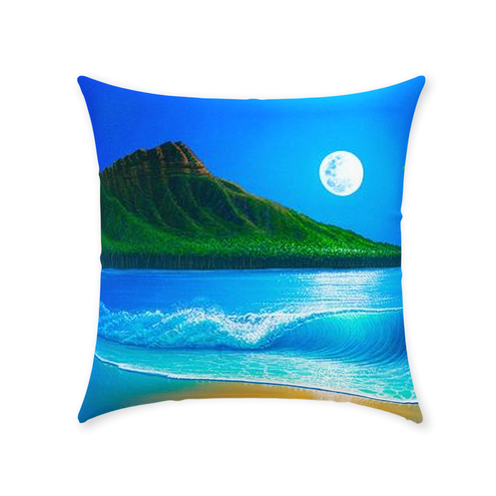 "Blue Hawaii" Throw Pillows