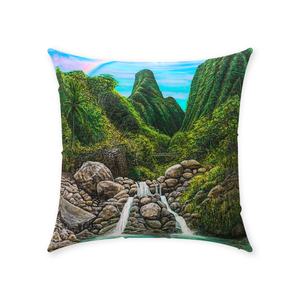 "Iao Valley" Throw Pillows