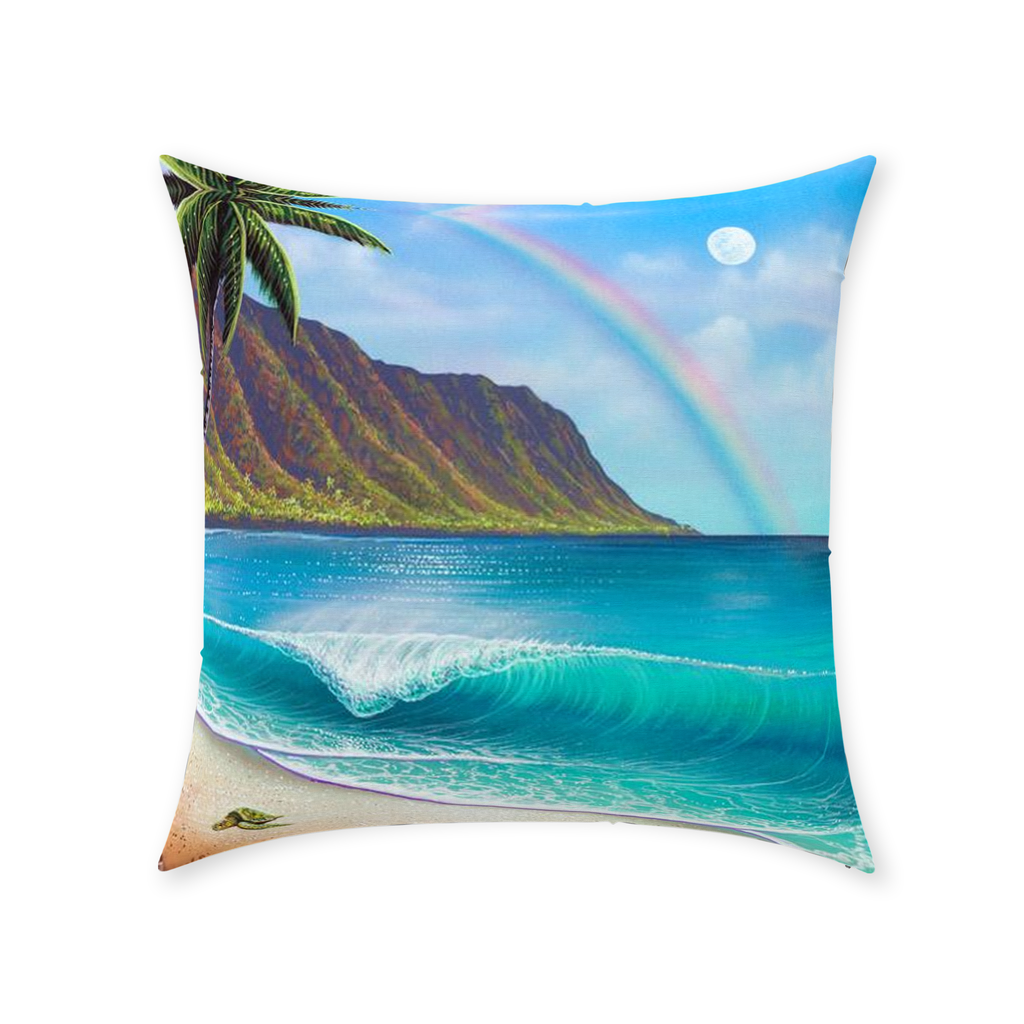 "Waialua Wednesday" Throw Pillows