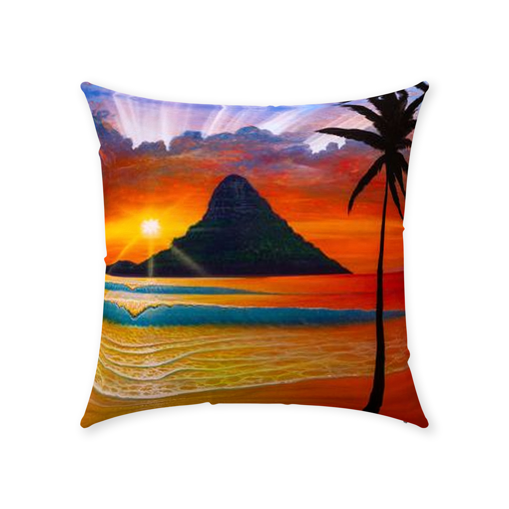 "Another Day in Paradise" Throw Pillows