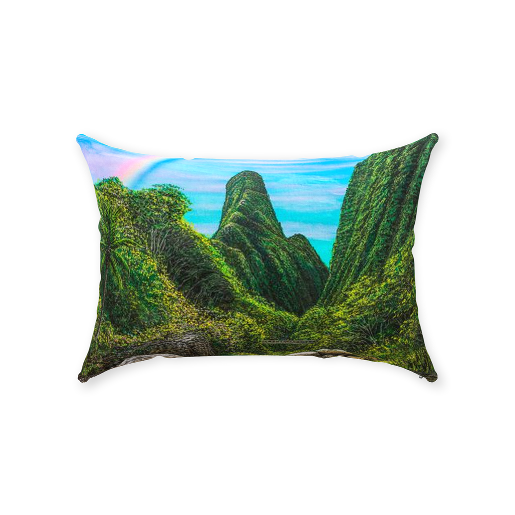 "Iao Valley" Throw Pillows