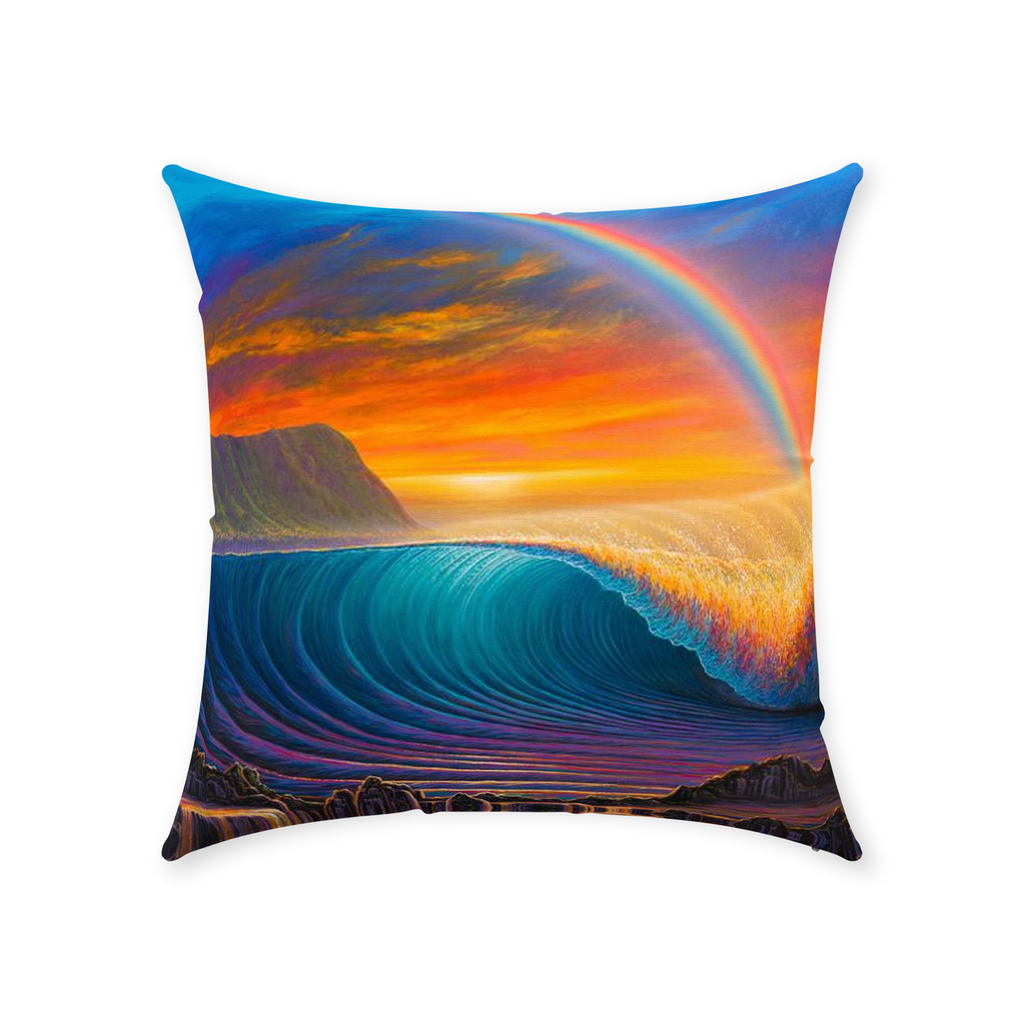 "Sunset at Shark's Cove" Throw Pillows