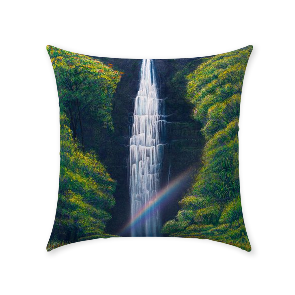 "Kauai Falls" Throw Pillows