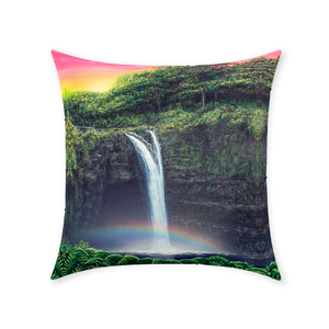 "Rainbow Falls" Throw Pillows