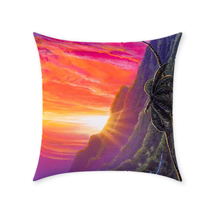 "Sunrise Over Kualoa" Throw Pillows